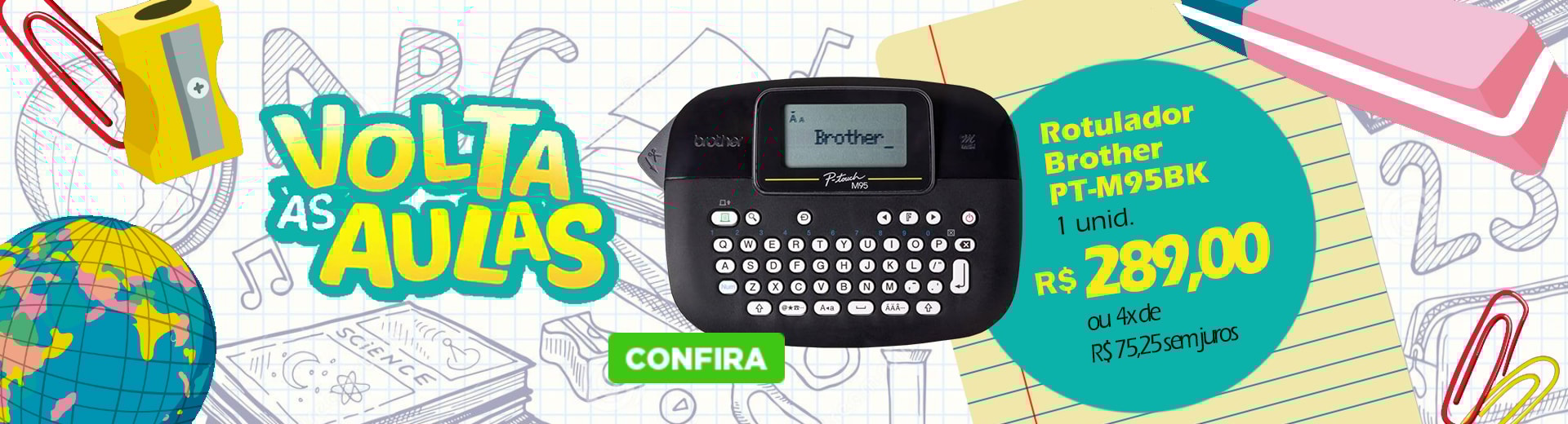 Volta as Aulas - PT-M95BK