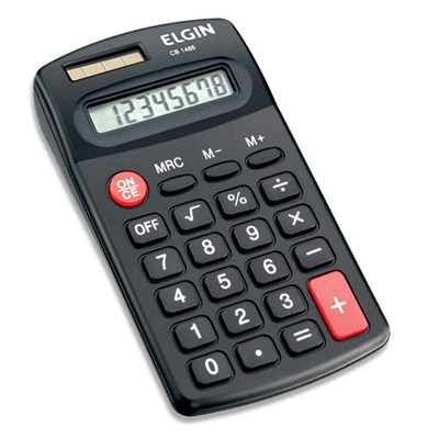 Calculadora Elgin de Bolso CB-1483 BOLSO 8 Digitos