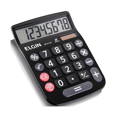 Calculadora Elgin MV-4133 8 Digitos Preta