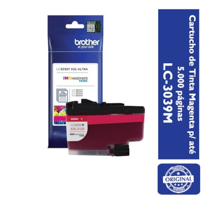 Cartucho de Tinta Brother LC-3039M Magenta p/ 5.000 páginas