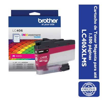 Cartucho de Tinta Magenta LC406XLMS Brother