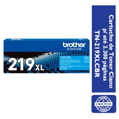 Cartucho de Toner Brother Ciano TN-219XLCBR para até 2300 páginas