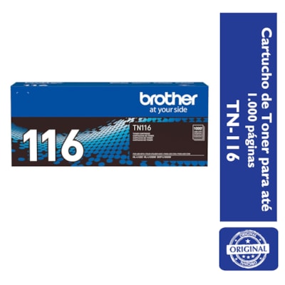 Cartucho de Toner Brother TN-116 para até 1.000 páginas