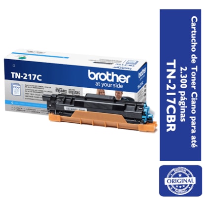 Cartucho de Toner Brother TN-217C Ciano p/ 2.300 Páginas