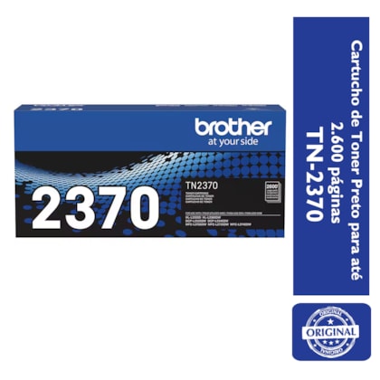 Cartucho de Toner Brother TN-2370 para até 2.600 páginas