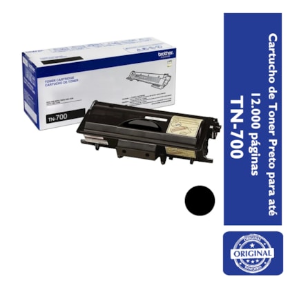 Cartucho de Toner Brother TN-700 Preto p/ 12.000 Páginas