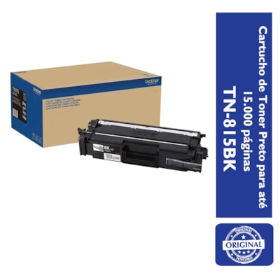 Cartucho de Toner Brother TN-815BK para até 15.000 páginas