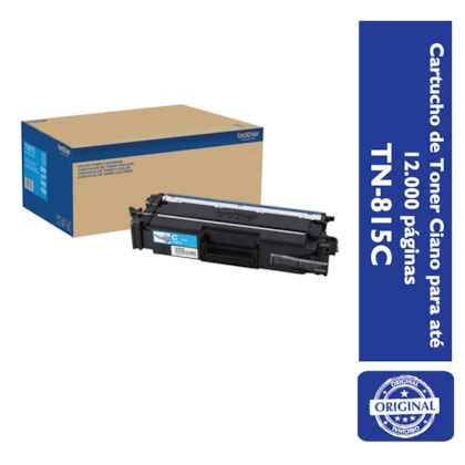 Cartucho de Toner Brother TN-815C para até 12.000 páginas