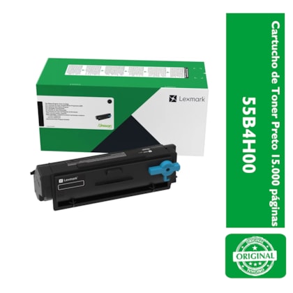 Cartucho de Toner Lexmark 55B4H00 para 15.000 páginas