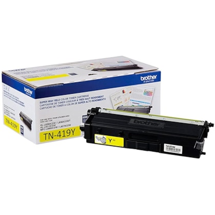 Cartucho p/ Toner Brother TN-419Y Amarelo p/ 9.000 páginas