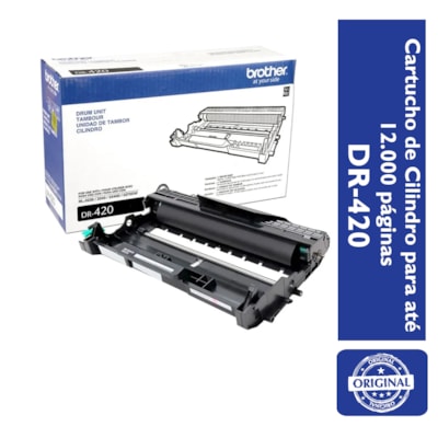 Cilindro Brother DR-420 p/ 12.000 Páginas