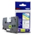 Fita Extra Forte p/ Rotulador Brother TZeS-221 Preto Sobre Branco 09mm