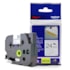 Fita Extra Forte p/ Rotulador Brother TZeS-251 Preto Sobre Branco 24mm