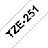Fita Laminada p/ Rotulador Brother TZe-251 Preto Sobre Branca 24mm