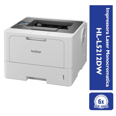 Impressora a Laser Monocromática Corporativa HL-L5212DW Brother