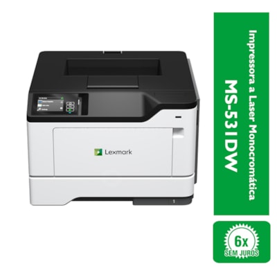 Impressora a Laser Monocromática MS-531DW Lexmark