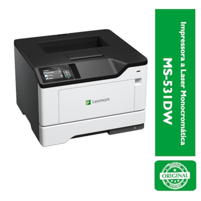 Impressora a Laser Monocromática MS-531DW Lexmark