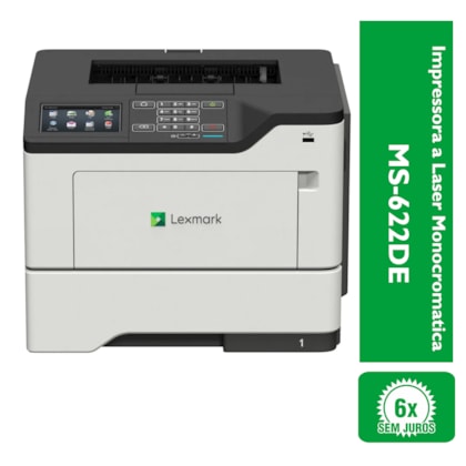Impressora a Laser Monocromática MS-622DE Lexmark - Loja Gomaq