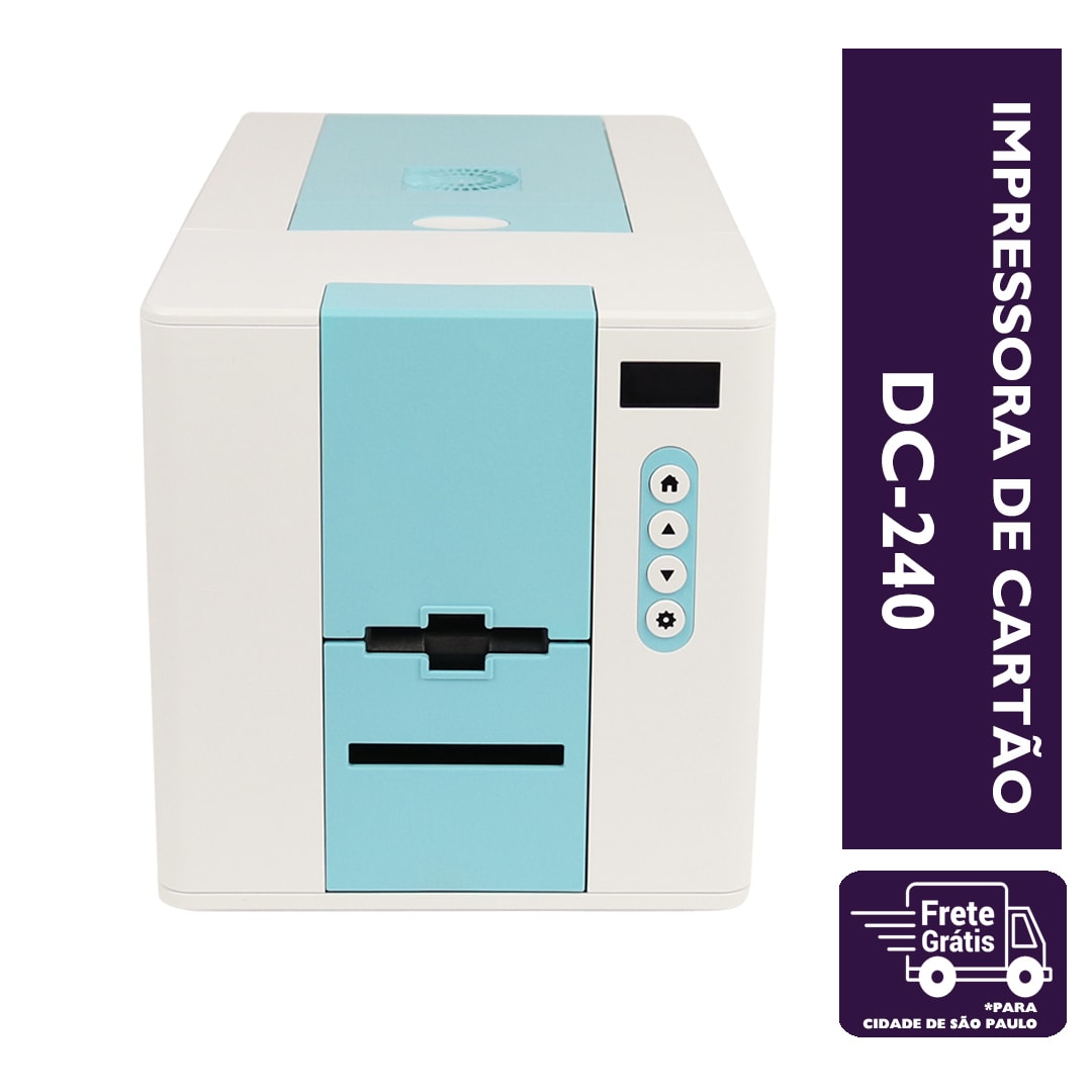 Impressora Térmica Crachá e Cartões Dascom Dc-240 Transferência Térmica Colorida Usb e Ethernet 110v