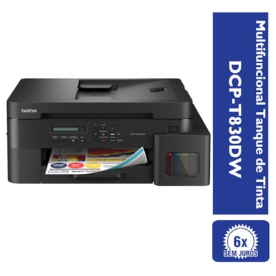 Multifuncional Jato de Tinta Colorida DCP-T830DW Brother