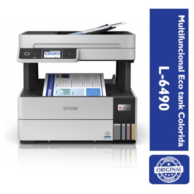 Multifuncional Jato de Tinta Ecotank Colorida L6490 Epson