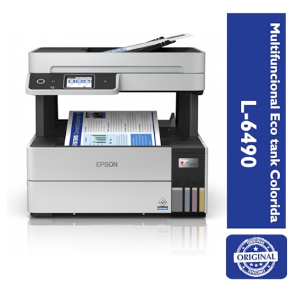 Multifuncional Jato de Tinta Ecotank Colorida L6490 Epson