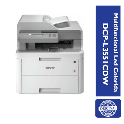 Multifuncional LED Colorida Brother DCP-L3551CDW