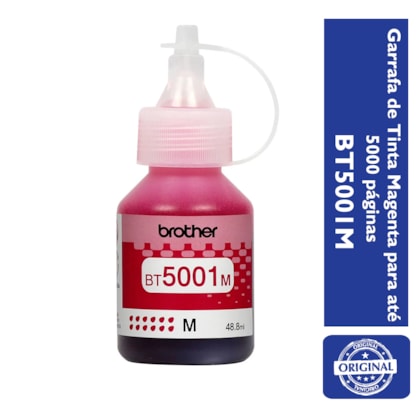 Refil de Tinta Brother BT5001M Magenta p/ 5.000 Páginas