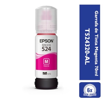 Refil de Tinta Epson T524320-AL Magenta 70ml