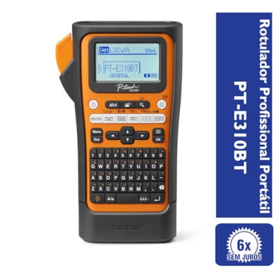 Rotulador Brother PT-E310BTVP com Bluetooth Profissional Portátil