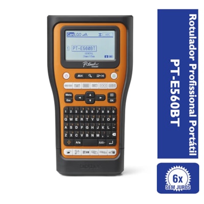 Rotulador Brother PT-E560BTVP com Bluetooth Profissional Portátil