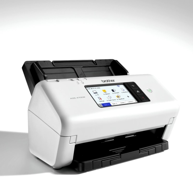 Scanner de Mesa Profissional Brother ADS-4700W Colorido Wi-Fi - Loja Gomaq