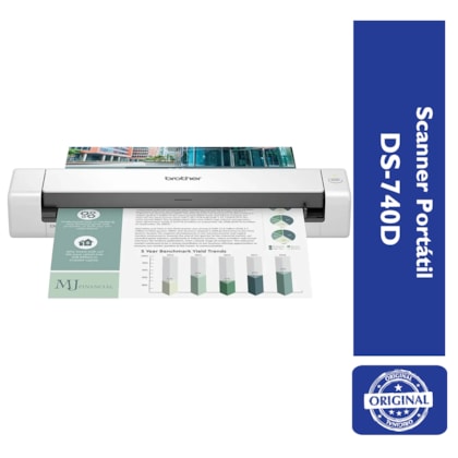 Scanner Portátil Profissional DS-740D Brother