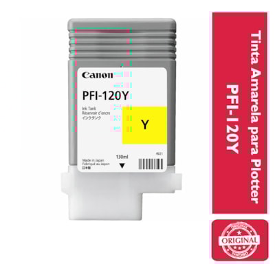Tinta Amarela p/ Plotter PFI-120Y Canon