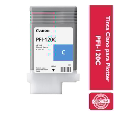 Tinta Ciano p/ Plotter PFI-120C Canon