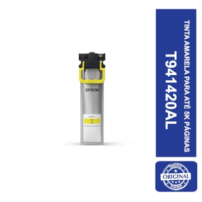 Tinta Epson Amarela 5K T941420AL P/ WF-C5790/C5290
