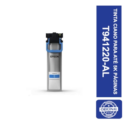 Tinta Epson Ciano 5K T941220AL P/ WF-C5790/C5290