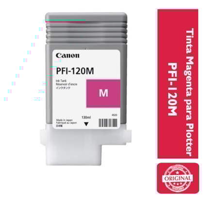 Tinta Magenta p/ Plotter PFI-120M Canon