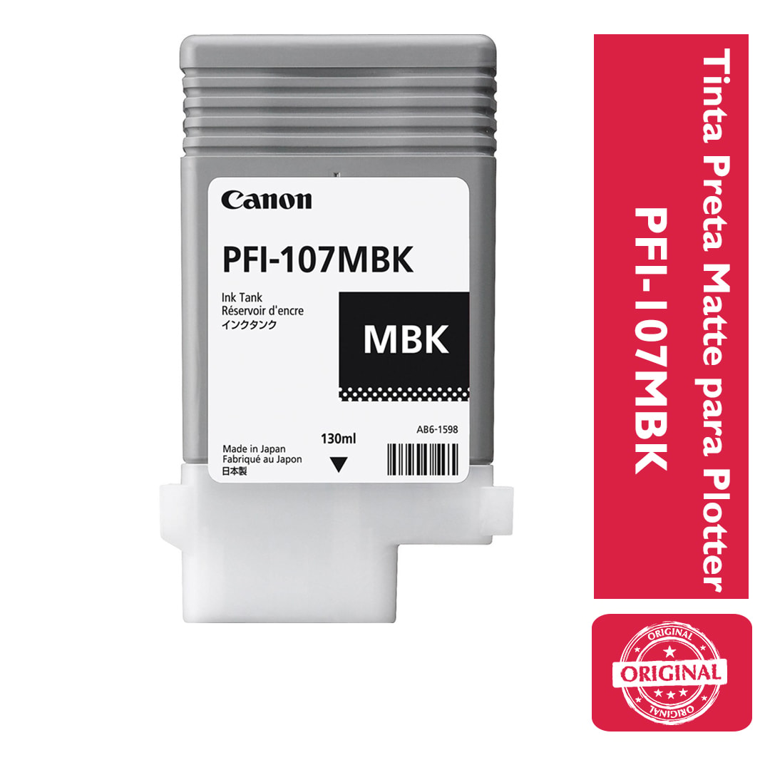 Tinta Preta Matte p/ Plotter PFI-120MBK Canon - Loja Gomaq