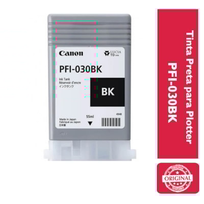 Tinta Preta p/ Plotter PFI-030BK Canon