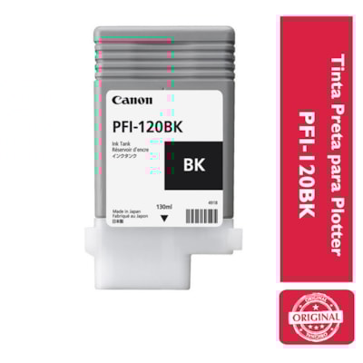 Tinta Preta p/ Plotter PFI120BK Canon