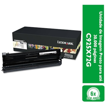 Unidade de Imagem Lexmark C925X72G para até 30.000 páginas